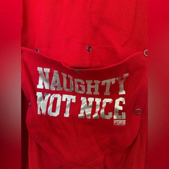 NWT 2010 Vintage PINK Victoria’s Secret Thermal Onesie Back Flap Holiday Rare - Picture 12 of 16